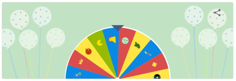 19th Google Birthday Surprise Spinner - Play The Best Games Featured