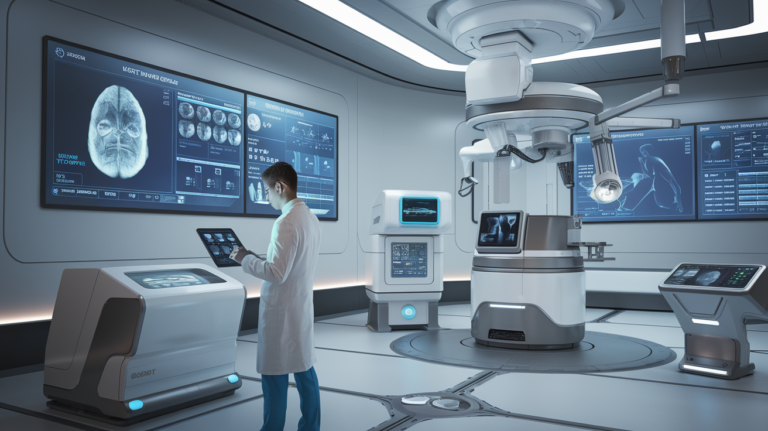 futuristic healthcare cloud